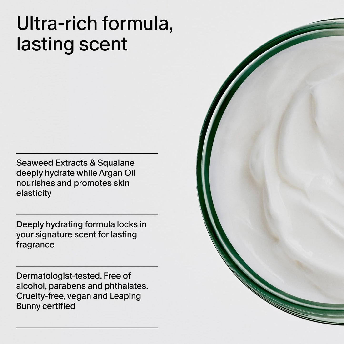 Salt & Stone Body Cream – Bergamot & Hinoki | Hydrating Formula with Seaweed Extracts, Spirulina & Squalane | Deep Hydration, Skin Barrier Repair & Healthy Glow | for all Skin Types (6.7 fl oz)-GlimoraGlow