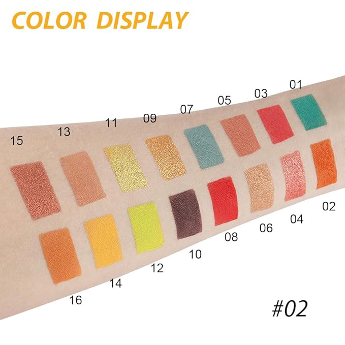 16 Colors Champagne Gold Glitter Matte Shimmer Eyeshadow Palette for Eye Makeup,High Pigmented Brown Eye Shadow Primers Powder Palet de sombras de ojos-GlimoraGlow