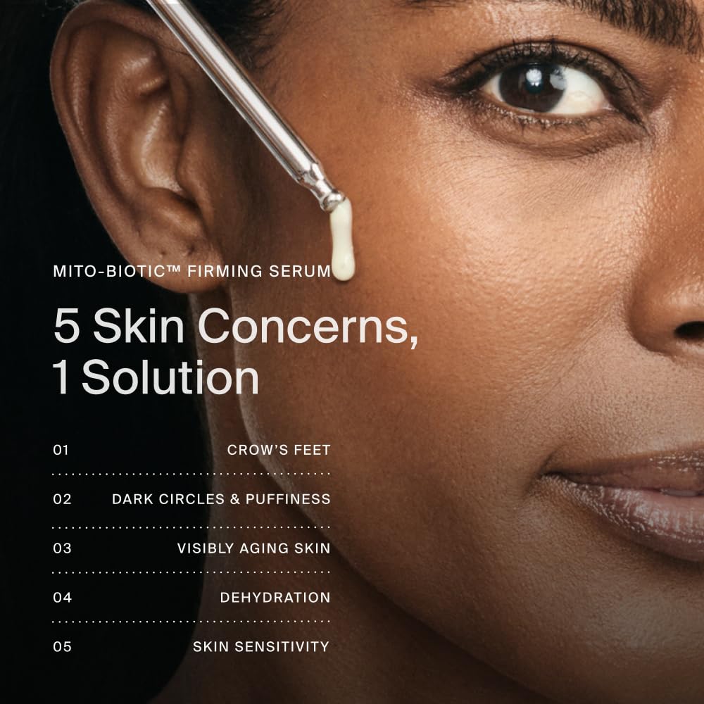 Timeline Mito-Biotic™ Travel Size Firming Serum Anti-Aging Treatment With Antioxidants - Lifting, Brightening, Hydrating & Wrinkle Reducing For All Skin Types - .5mL-GlimoraGlow