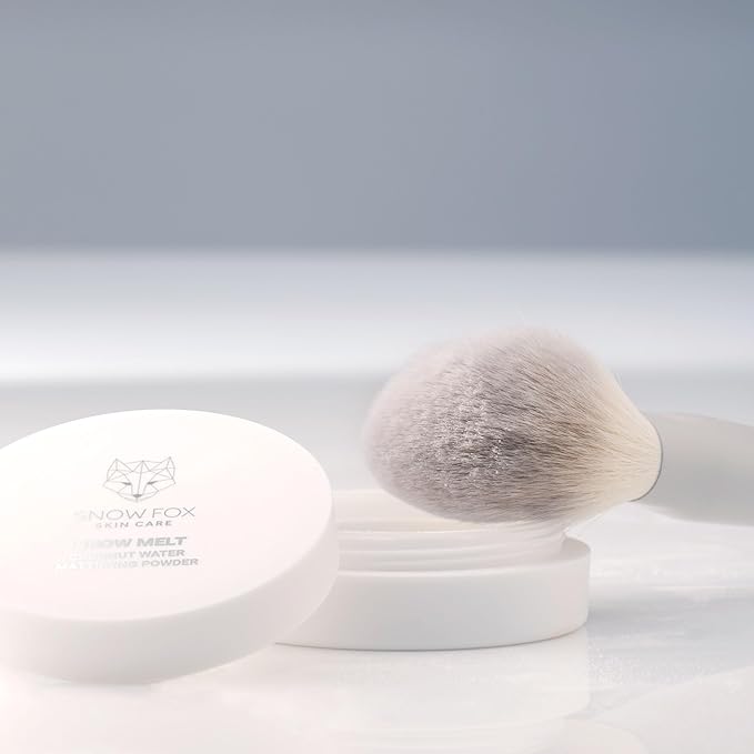 Snow Fox Skincare Fox Tail Loose Powder Brush for Fast Powder Application-GlimoraGlow