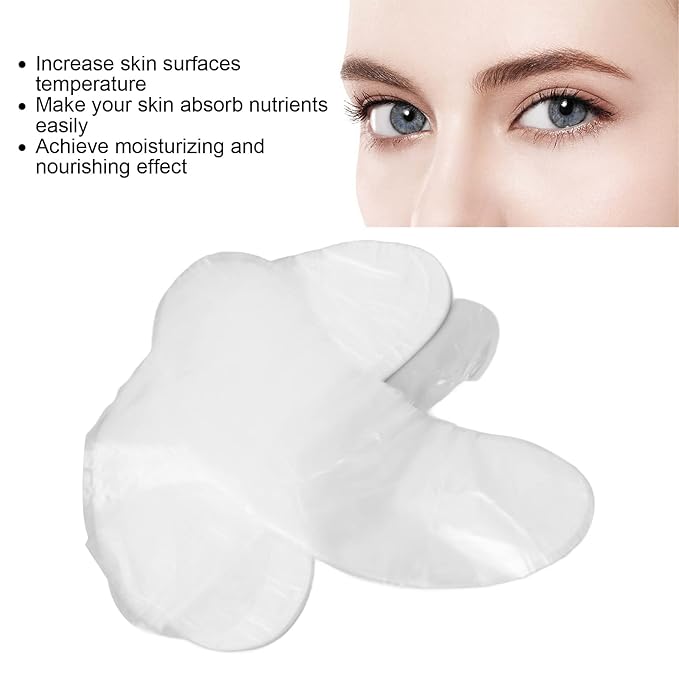 100pcs Under Eye Patches, Disposable DIY Eye Paper, Disposable Eye Skin Care Pads Promote Absorption Water Locking Beauty Salon Eye Sheet for Moisturizing Beauty Makeup Tools-GlimoraGlow