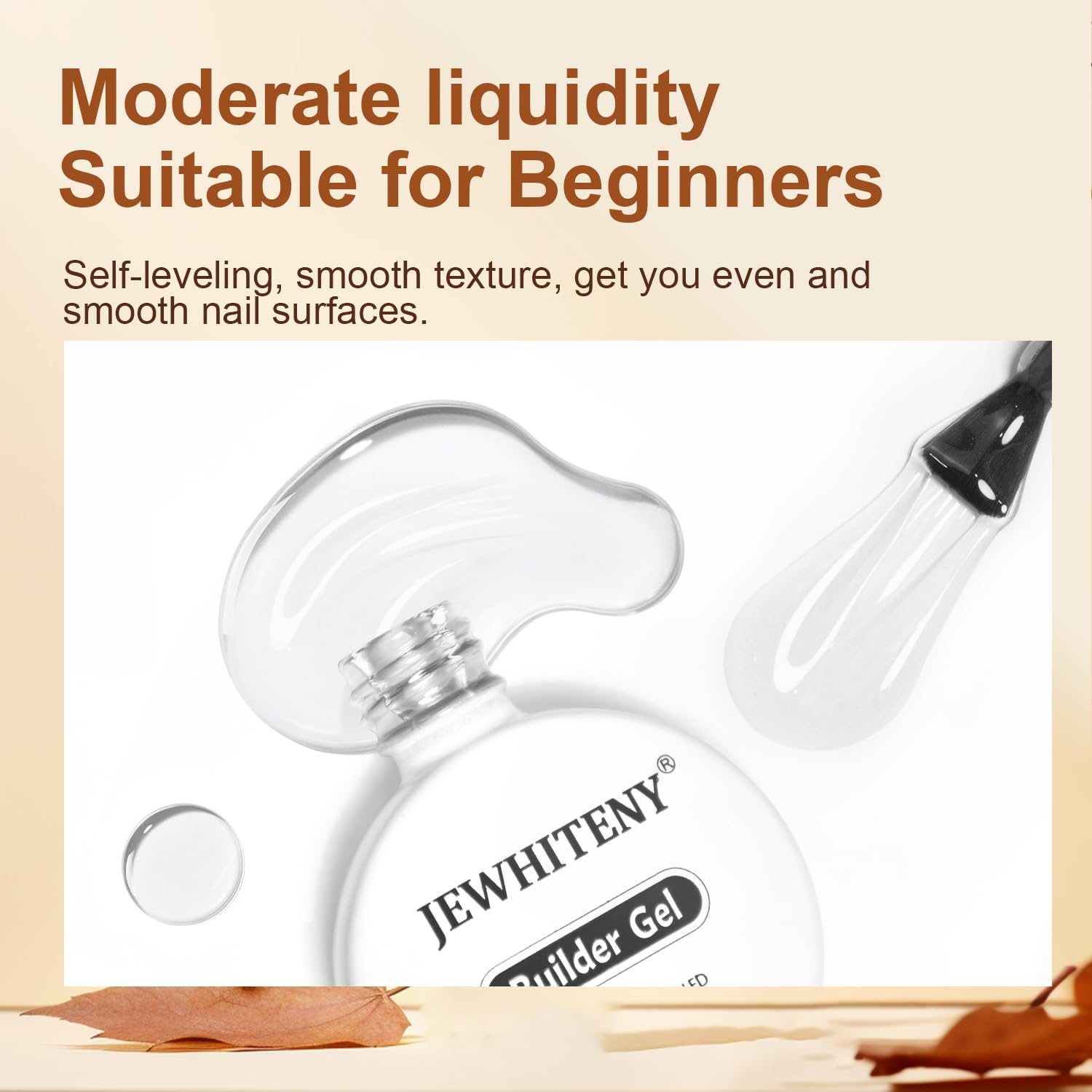 JEWHITENY 10ML Builder Gel Nails Clear Nail Extension Gel Nail Strengthener Long Lasting High Effects Nail Art Design Manicure Need U V Lamp Curing-GlimoraGlow