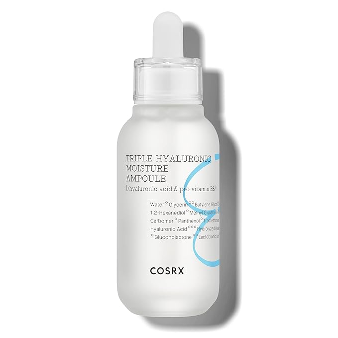 COSRX Hydrium Triple Hyaluronic Moisture Ampoule, 40ml / 1.35 fl.oz | Hyaluronic Acid Viscous Serum | Korean Skin Care, Animal Testing Free, Paraben Free-GlimoraGlow