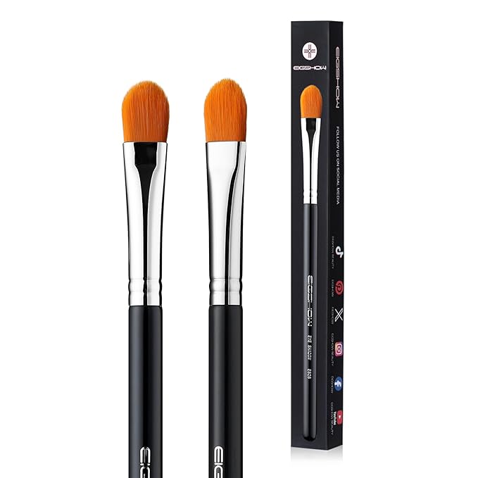 Concealer Brushes, EIGSHOW Eyeshadow Primer Brush for Concealer, Blending, Eyeshadow - Professional Tools for Applying Cream, Liquid Shadows and Eye Primer Base (E828 2piece)-GlimoraGlow