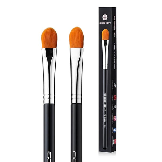Concealer Brushes, EIGSHOW Eyeshadow Primer Brush for Concealer, Blending, Eyeshadow - Professional Tools for Applying Cream, Liquid Shadows and Eye Primer Base (E828 2piece)-GlimoraGlow