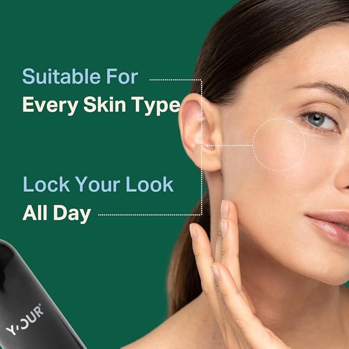 Y’OUR Silk Makeup Setting Spray: Lightweight Hydrating Face Mist; Long-Lasting, Blurring, Natural Finish. Infused with Vitamin E & Minerals, Paraben-Free. Made in USA. 4 fl. oz (118.3g)-GlimoraGlow