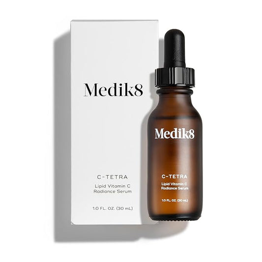 Medik8 C-Tetra - Balancing Vitamin C Serum For Face - Smooths Fine Lines and Wrinkles - Face Serum with Squalane - Vegan and Gluten Free - 1.0 oz-GlimoraGlow