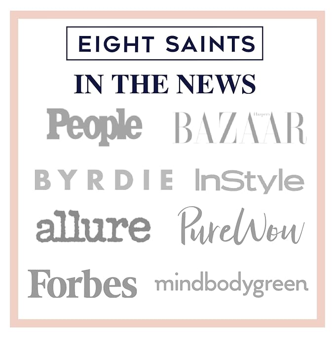 Eight Saints Vitamin C Serum For Face, Anti Aging Facial Serum, Hyaluronic Acid, Vitamin E, Organic Aloe Vera and Jojoba Oil, Hydrating & Brightening Serum for Dark Spots, Fine Lines and Wrinkles, 1oz-GlimoraGlow