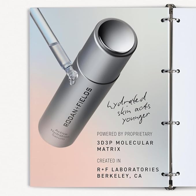 Rodan + Fields Active Hydration Serum | 1oz | Boosts Hydration Levels | Glycerin | Hylauronic Acid-GlimoraGlow