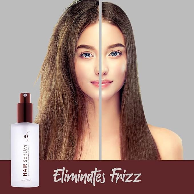HerStyler Serum, 4 Pack - Hair Styling Agent with Argan Oil for Dry, Damaged Hair - Frizz Control Serum for Straightening, Shine, Trendy Tresses-GlimoraGlow