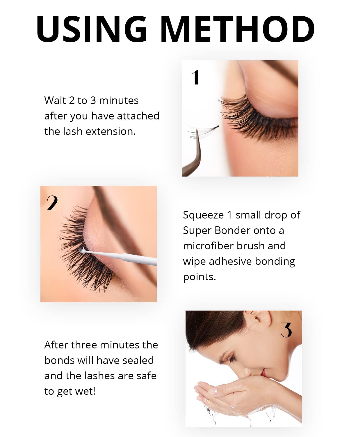 Super Bonder for Eyelash Extension Longer Retention Lash Glue Accelerator Eyelash Bonder for Lash Extensions Lash Sealant Lash Bonder Adhesive Companion Eyelash Extension Bonder -15ML-GlimoraGlow