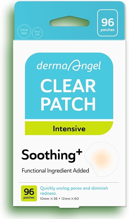 Invisible Salicylic Acid Pimple Patches for Face - Deep Blemish Hydrocolloid Acne Patches, Clear Pimple & Zit Patches for Underground Acne - 96 Count - 2 Sizes Soothing Plus (Clear Patch)-GlimoraGlow