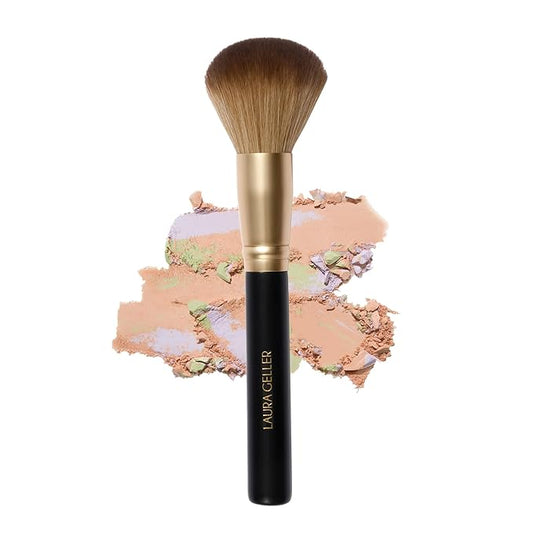 LAURA GELLER NEW YORK Setting Powder Brush - Makeup Brush for Setting - Set Face Makeup without Caking - Smooth Finish-GlimoraGlow