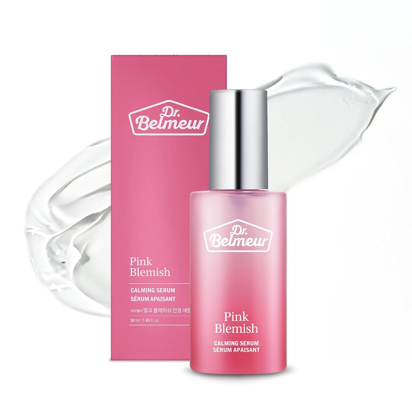 Pink Blemish Calming Serum (1.7fl oz) - Hydrating, Soothing Korean Skin Care for Sensitive Skin. Vegan Hyaluronic Acid, Niacinamide.-GlimoraGlow