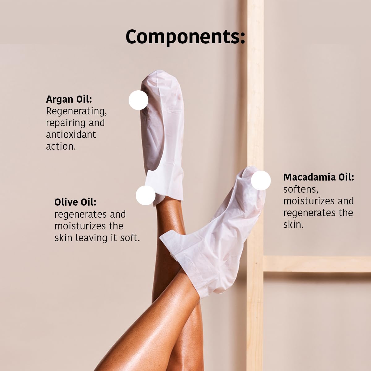 IROHA NATURE Nourishing Foot Mask Socks with Argan & Macadamia Oil | 15 Pairs | Intensive Treatment for Dry & Dehydrated Feet | Flash Effect | Natural & 100% Vegan-GlimoraGlow