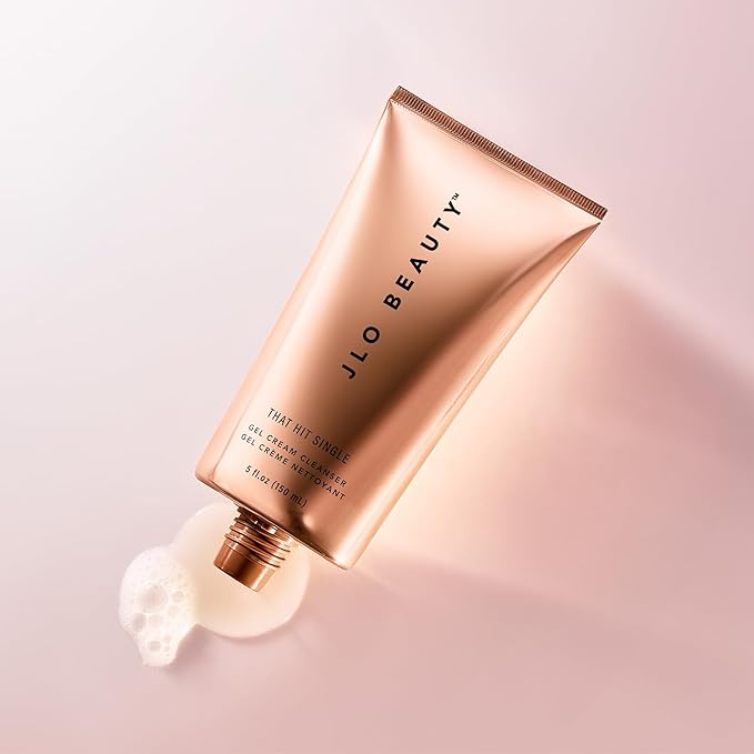 JLO Beauty That Hit Single Face Wash Cream, Antioxidant Rich Gel Cleanser & Makeup Remover Skin Care Formula Gentle Pore Cleansing Daily Facial Cleanser to Support Smooth, Radiant Skin, 5 Oz-GlimoraGlow