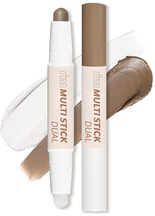 I'M MEME I'm Multi Stick Dual | Two Shade Shading and Highlighting Matte Finish | Suitable for Beginners Portable Size | 002 Cool Contouring-GlimoraGlow