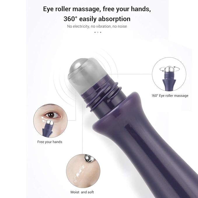 RollOn Eye Serum, Moisturizing Eye Serum AntiWrinkle Skin Lifting Firming Eye Serum for Anti Aging Skin Care with Dark Circles (01)-GlimoraGlow
