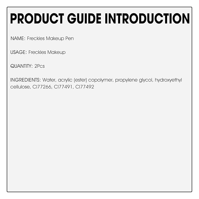 2 Pcs Freckle Pens, Natural Lifelike Freckles Makeup Tool - Dark Brown + Light Brown-GlimoraGlow