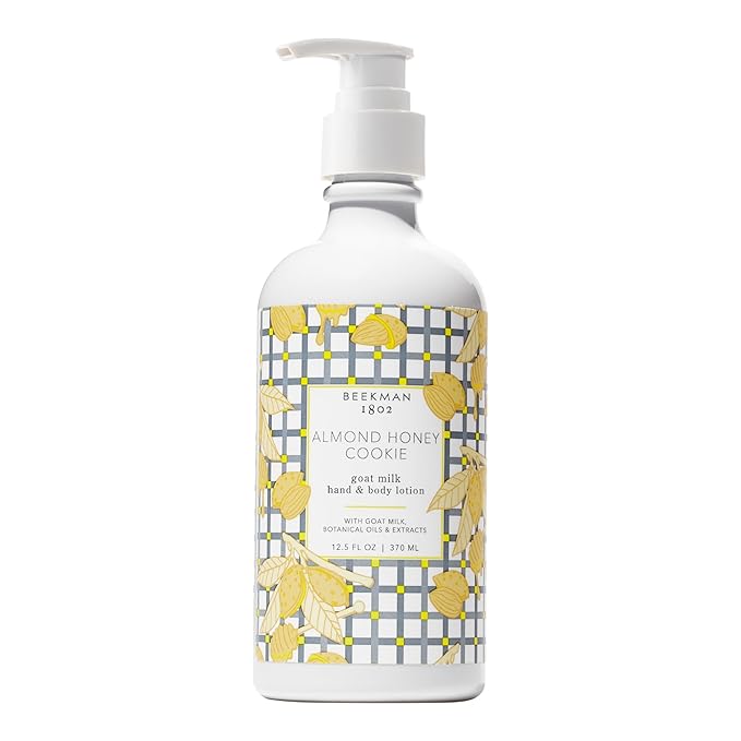 Beekman 1802 Almond Honey Cookie Goat Milk Body Lotion - Scented - 12.5 oz - Hydrating & Deeply Moisturizing - With Shea Butter & Jojoba Seed Oil - Good for Sensitive Skin - Cruelty Free-GlimoraGlow