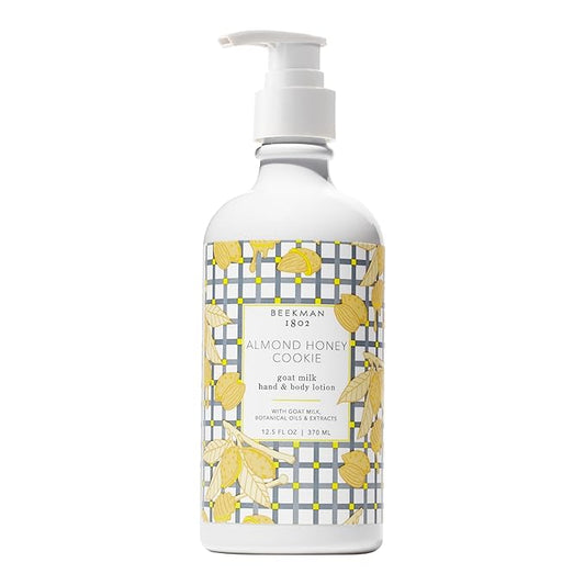 Beekman 1802 Almond Honey Cookie Goat Milk Body Lotion - Scented - 12.5 oz - Hydrating & Deeply Moisturizing - With Shea Butter & Jojoba Seed Oil - Good for Sensitive Skin - Cruelty Free-GlimoraGlow