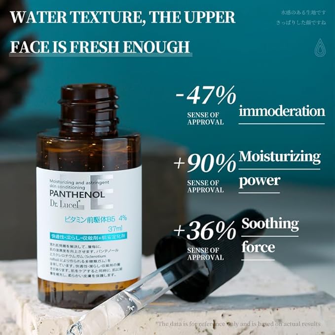 4% Vitamin B5 Face Serum 37ml / Niacinamide, Antioxidant, Reduces Wrinkles, Improves Elasticity,-GlimoraGlow