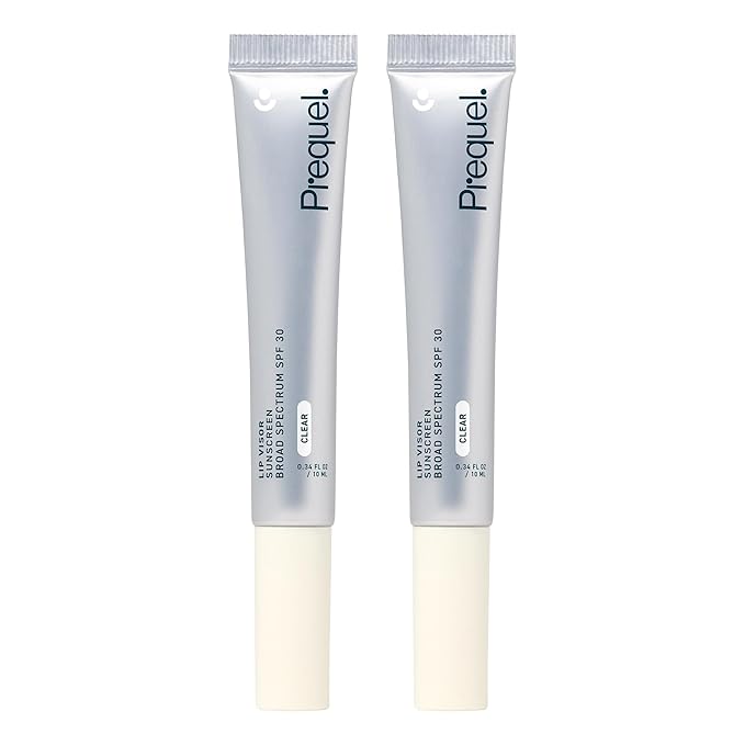 Skin Lip Visor, Clear Lip Balm with SPF 30 PA+++. Mint Flavored with Non-Sticky Finish – Moisturizing Semi Gloss Balm Sunscreen for Daily Use - 2 Pack-GlimoraGlow