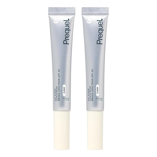 Skin Lip Visor, Clear Lip Balm with SPF 30 PA+++. Mint Flavored with Non-Sticky Finish – Moisturizing Semi Gloss Balm Sunscreen for Daily Use - 2 Pack-GlimoraGlow