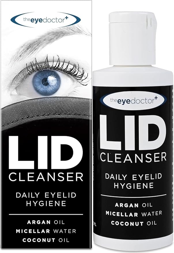 The Eye Doctor Lid Cleanser – Eyelid Cleanser to Remove Debris and Make Up from Eyelids – Suitable for Sensitive Eyes – Contains Argan Oil Coconut Oil and Micellar Water 100ml-GlimoraGlow