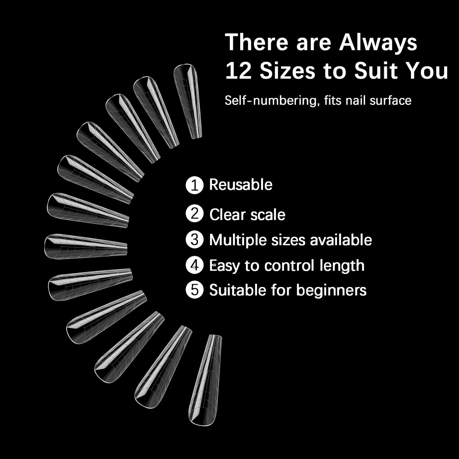 120 Pcs Poly Extension Gel Dual Nail Forms Nail Molds With Scale Builder Coffin Nail for Gel Manicure Nail Art Design Salon DIY at Home (Long Ferrari Dual Nail Forms Set)-GlimoraGlow