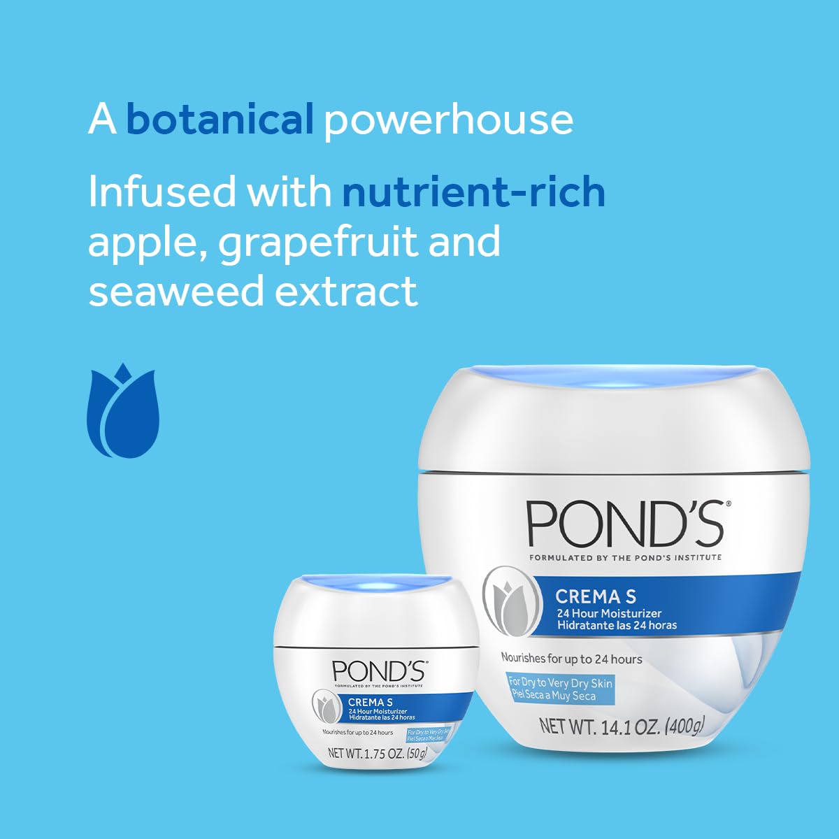 POND'S Nourishing Moisturizing Cream, Crema S 1.75 oz (Pack of 3)-GlimoraGlow