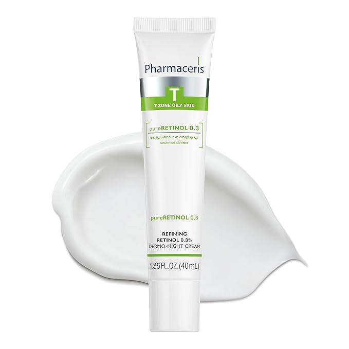 Refining Retinol 0.3% Night Cream, Helps Smooth Skin, Unclog Pores and Reduce Wrinkles & Blemishes, Face Cream For Oily & Aging Skin, pureRETINOL 0.3, 1.35 fl oz-GlimoraGlow