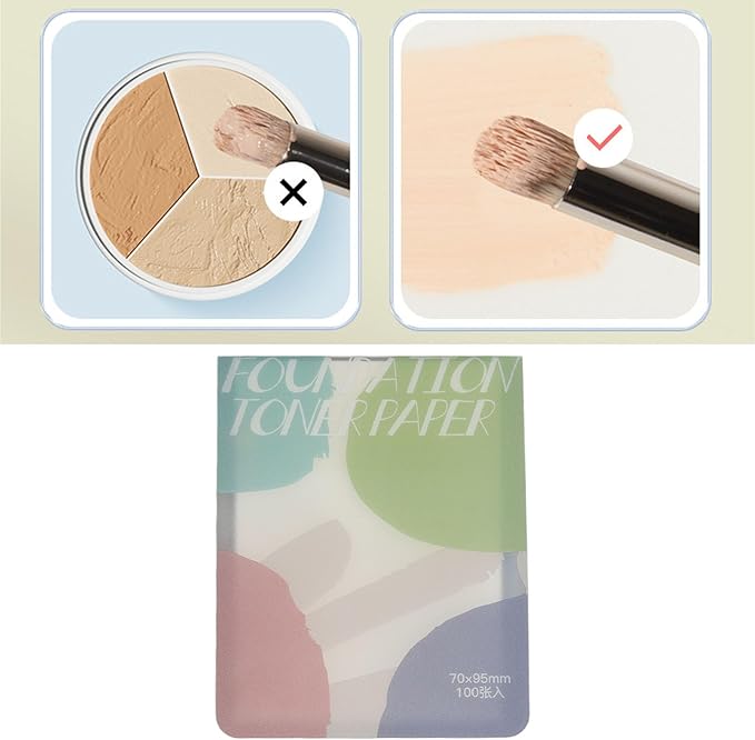 200 Sheets Nail Art Cosmetic Palette Paper Disposable Nail Art Palette Paper Mix Colors for Daily Use-GlimoraGlow