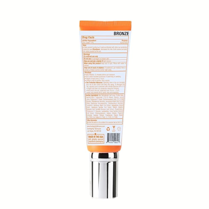 Suntegrity Impeccable Skin - Tinted Sunscreen, Broad Spectrum SPF 30 (Bronze) - 2 oz-GlimoraGlow