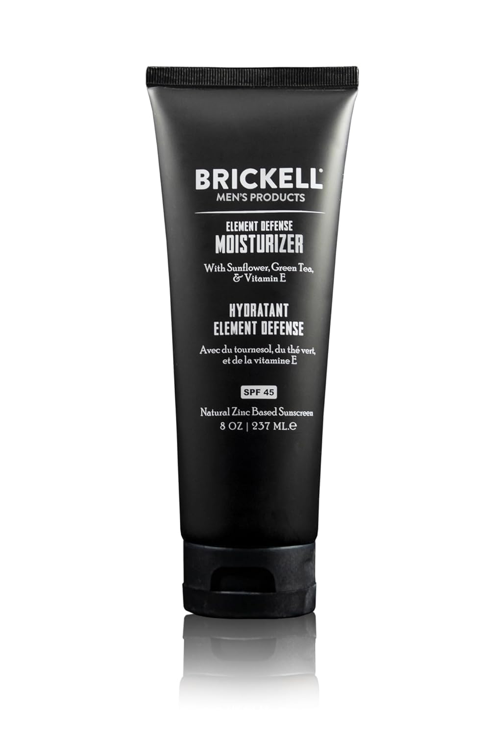 Brickell Men's Element Defense SPF45 Moisturizer for Men, Natural & Organic, Zinc Oxide Mineral Sunscreen, Hydrates and Protects Skin Against UVA/UVB Rays, 8 Ounce, Unscented-GlimoraGlow
