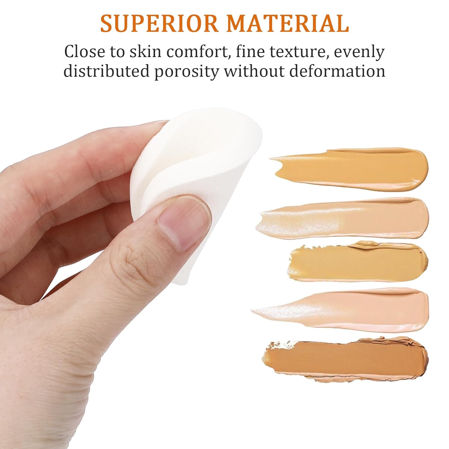 20Pcs White Makeup Sponge Round Make Up Facial Face Soft Sponge Cosmetic Puff Women Lady Beauty Makeup Foundation Powder Puff for All Skin Types Wet and Dry Dual Use-GlimoraGlow