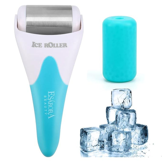 ESARORA Ice Roller for Face & Eye, Puffiness, Migraine, Pain Relief and Minor Injury, Skin Care Products, Blue-GlimoraGlow