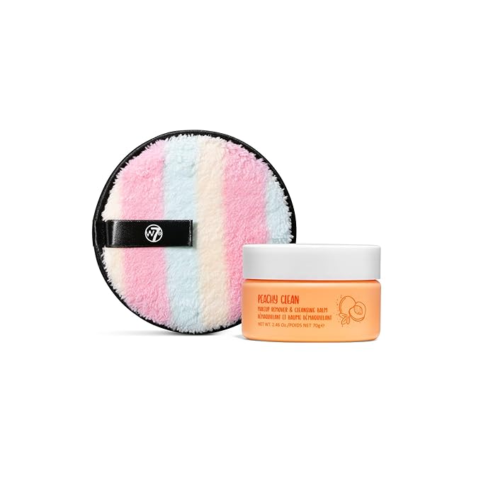 W7 Peachy Clean Makeup Cleansing Balm & Makeup Remover Cookie Disc Duo - Gently Removes Makeup-GlimoraGlow