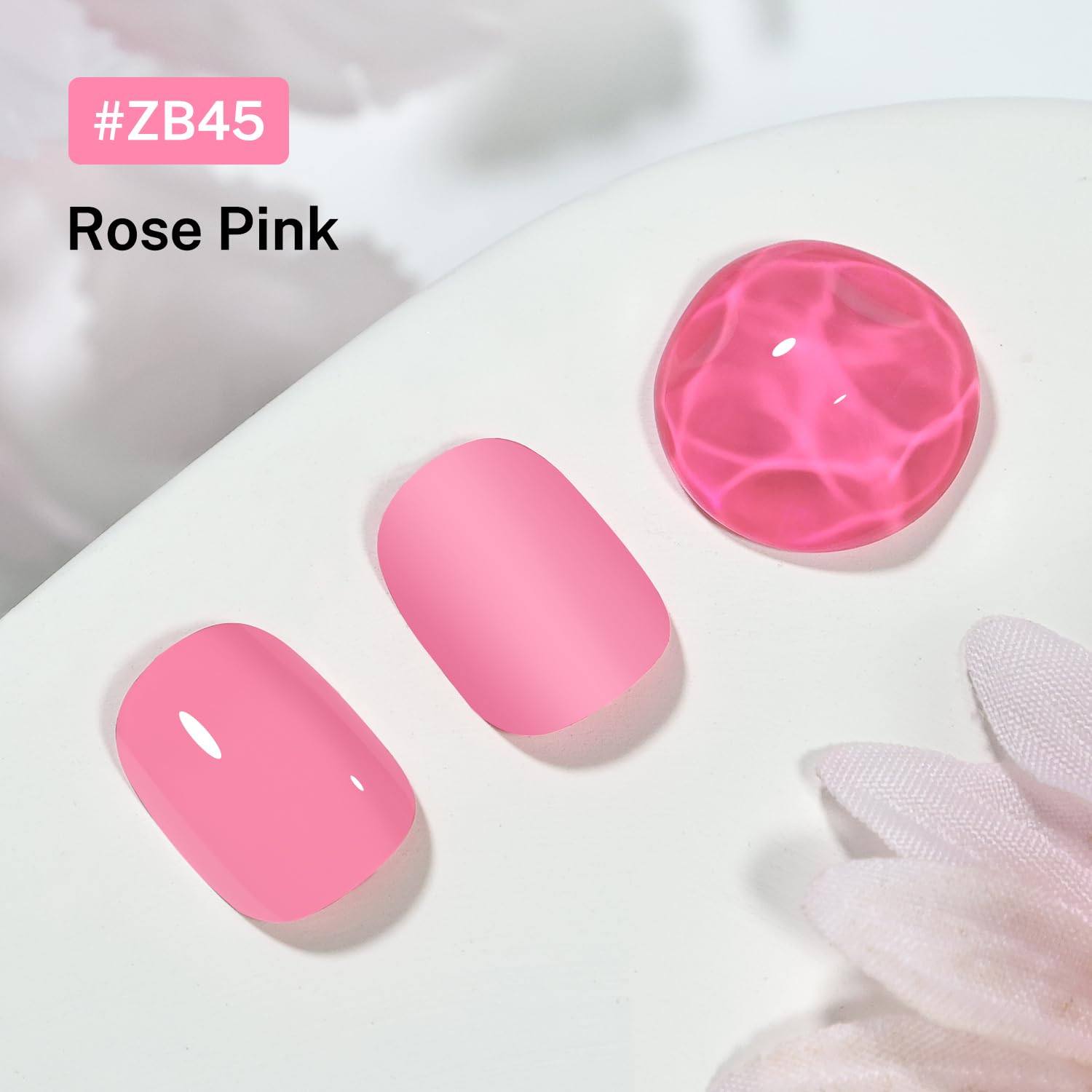 16.5ml Rose Pink Nail Polish Large Volume Quick Drying Nail Polish, Fast Drying and Long Lasting Color Nail Art DIY Home Manicure Gift for Women-GlimoraGlow