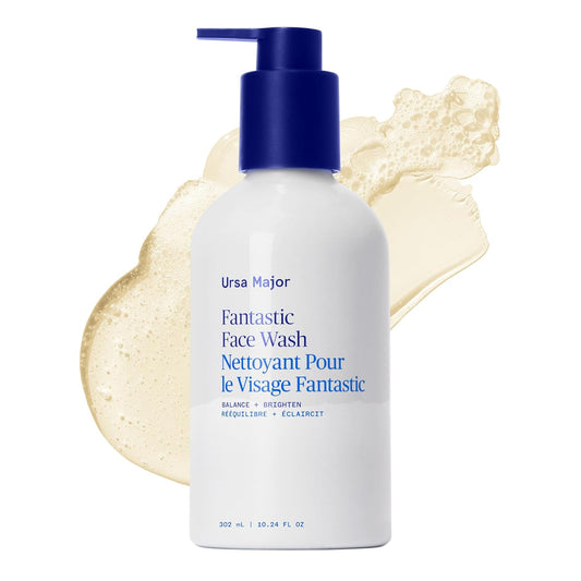 Ursa Major Fantastic Face Wash | Natural, Vegan & Cruelty Free | Daily Foaming Facial Cleanser for Men & Women | 10.24 oz-GlimoraGlow