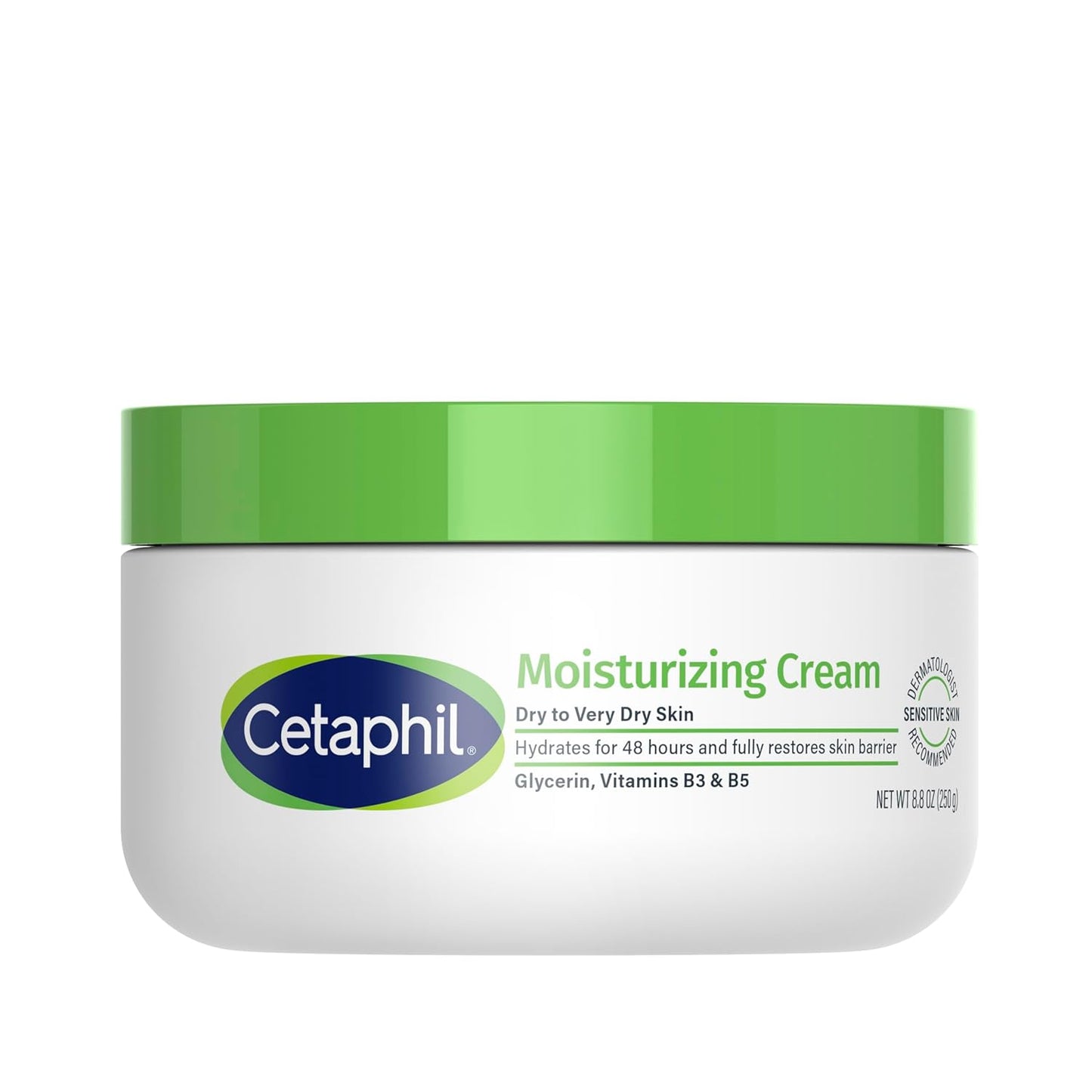 Cetaphil Face & Body Moisturizer, Hydrating Moisturizing Cream for Dry to Very Dry, Sensitive Skin, NEW 8.8 oz, Fragrance Free, Non-Comedogenic, Non-Greasy (Packaging May Vary)-GlimoraGlow