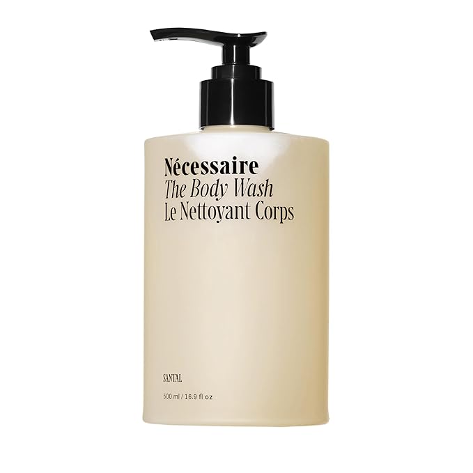 Nécessaire The Body Wash Santal. Natural Body Wash for Women & Men, Therapeutic Shower Gel with Epsom Salt + Minerals. Gel Cleanse,16.9 fl oz.-GlimoraGlow