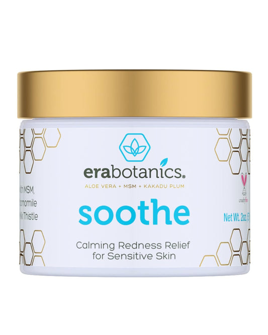 Era Organics Cream Redness Relief Moisturizer- Soothing Redness Relief for Face with Manuka Honey, MSM, Chamomile - Calming Moisturizer Made in USA-GlimoraGlow
