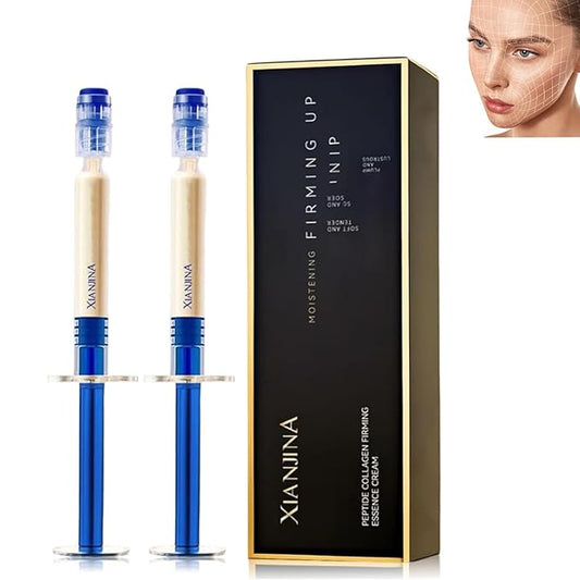 Polypeptide Collagen Elastic Essence Cream - Xianjina Anti-Wrinkle Firming Face Lotion for Women with Micro-Molecular Peptides (2PC)-GlimoraGlow