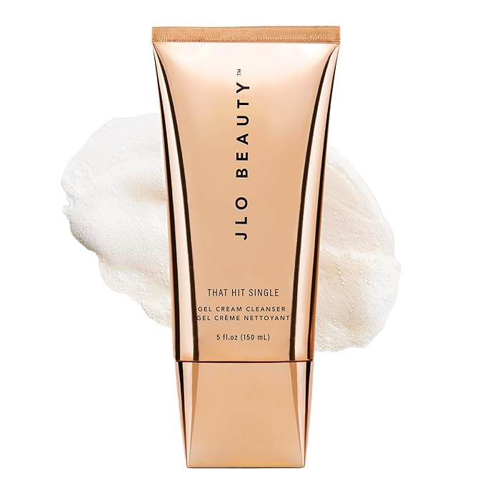 JLO Beauty That Hit Single Face Wash Cream, Antioxidant Rich Gel Cleanser & Makeup Remover Skin Care Formula Gentle Pore Cleansing Daily Facial Cleanser to Support Smooth, Radiant Skin, 5 Oz-GlimoraGlow