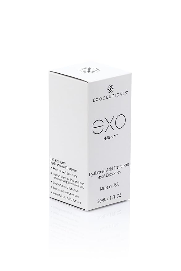 EXO SKIN SIMPLE - EXO H-SERUM™ Exoceuticals Hyaluronic Acid Treatment | Serum for Hydration | Innovative Exosome Skincare Solutions | 30ML (1 fl oz.)-GlimoraGlow