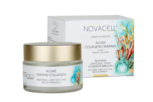 Algae Face Mositurizer Cream with Marine Collagen - Improves Firmness and Hydrates the Skin, Deep Moisture & Unifies the Skin Tone - 50 ml-GlimoraGlow