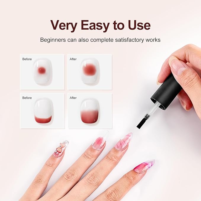 JODSONE 15 ML Blooming Gel Nail Polish Enrich Nail Life Base Coat Top Coat Solid Gel Manicure-GlimoraGlow