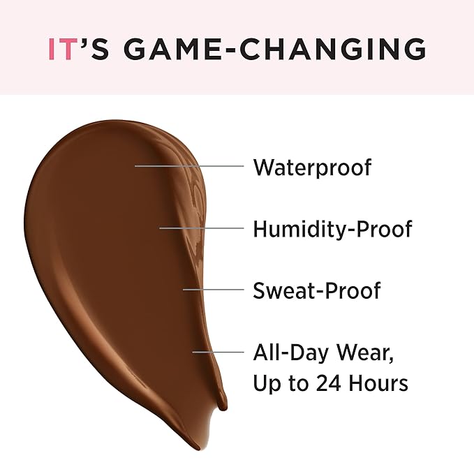 IT Cosmetics Makeup Set - Includes Supersize Bye Bye Under Eye Concealer (44.0 Deep) + Heavenly Luxe Complexion Perfection Concealer Brush (1 fl oz) - with Collagen, Hyaluronic Acid & Antioxidants-GlimoraGlow