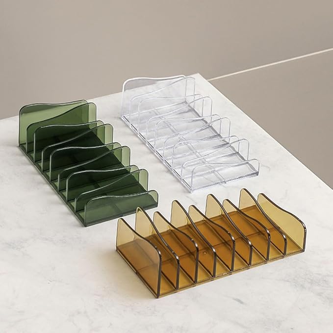1 Piece Makeup Palette Organizer Acrylic Cosmetic Organizer 8-Section Eyeshadow Organizer Eyeshadow Blush Contour Palette Makeup Palette Cosmetic Organizer Eyeshadow Palette Organizer, Green-GlimoraGlow